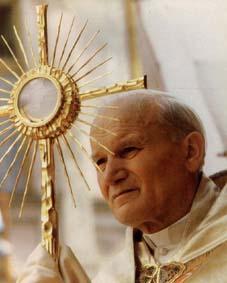 St. Pope John Paul II "In the Eucharist, the Face of Christ is turned towards us."