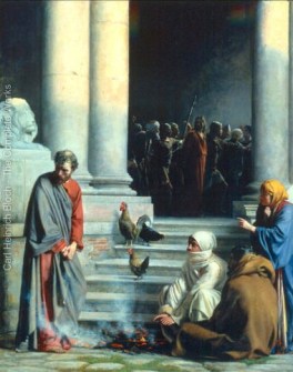 Denial of St. Peter by Carl Bloch