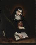 St. Gertrude by Migul Cabrera 1763