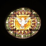 The Angel said t Mary: "The Holy Spirit shall come upon thee and the power of the Most High shall overshadow thee." (Lk.1:35)