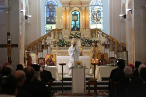 Metropolitan Job Getcha of Talmessos giving homily. Photo: Daniel Ibanez (CNA/EWTN) Photo: 